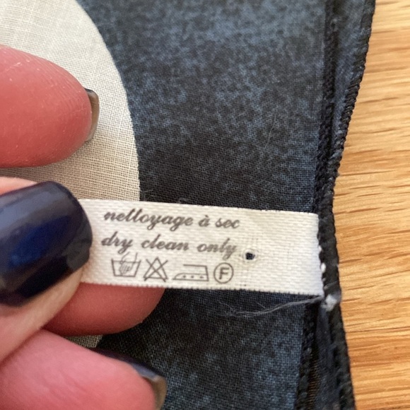 French kitchen tablecloth Fish on a plate Cotton blue/rust/White Made in France - Picture 5 of 7